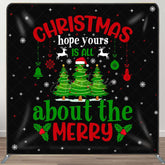Aperturee - Aperturee Xmas Hope Merry Christmas Pillow Cover Backdrop